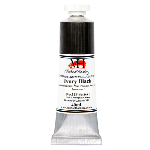 Michael Harding Artists Oil Colours - Ivory Black (No. 129) - 40ml