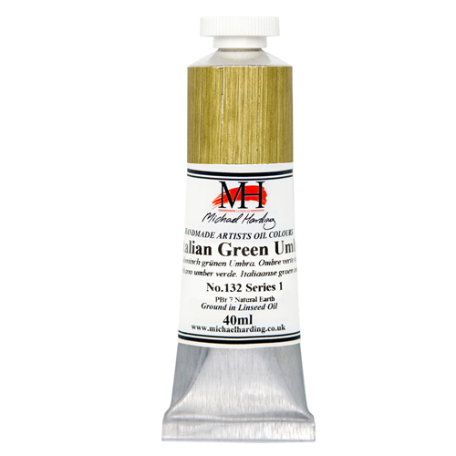 Michael Harding Artists Oil Colours - Italian Green Umber (No. 132) - 40ml