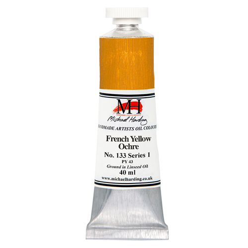Michael Harding Artists Oil Colours - French Yellow Ochre (No. 133) - 40ml