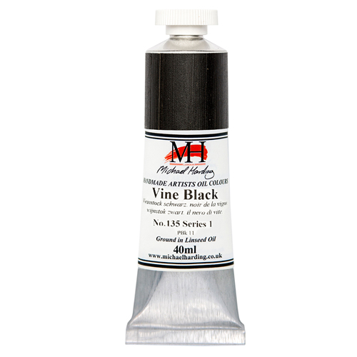 Michael Harding Artists Oil Colours - Vine Black (No. 135) - 40ml