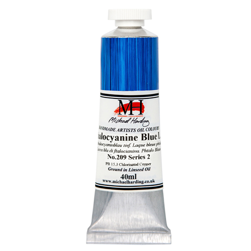 Michael Harding Artists Oil Colours - Phthalocyanine Blue Lake (No.209) - 40ml