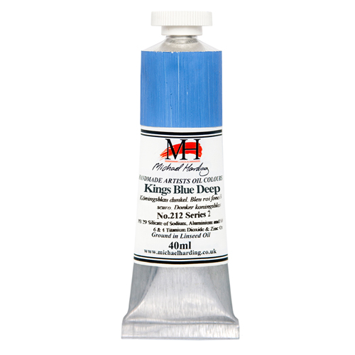 Michael Harding Artists Oil Colours - Kings Blue Deep (No. 212) - 40ml