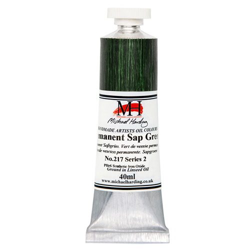 Michael Harding Artists Oil Colours - Permanent Sap Green (No. 217) - 40ml