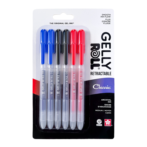 Sakura Gelly Roll Retractable - Classic 6-pack