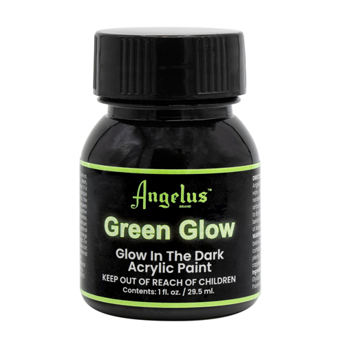 Angelus Glow in the Dark Acrylic Paint - Green Glow - 1oz