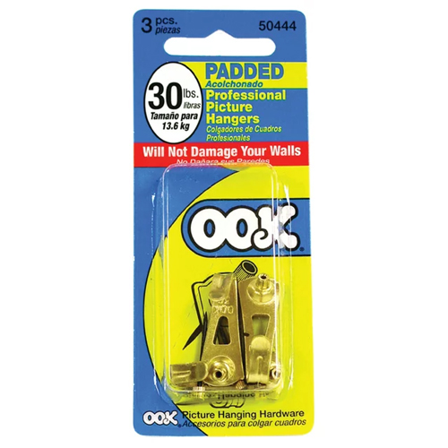 Ook Padded Professional Picture Hangers - Pack of 3
