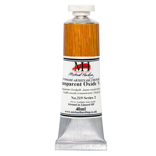 Michael Harding Artists Oil Colours - Transparent Oxide Yellow (No. 219) - 40ml