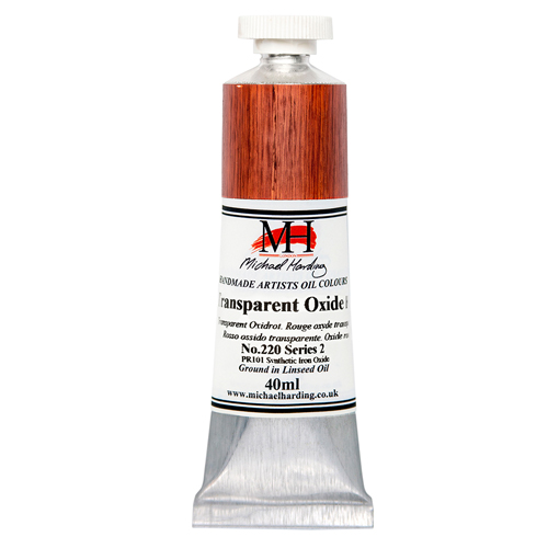 Michael Harding Artists Oil Colours - Transparent Oxide Red (No. 220) - 40ml