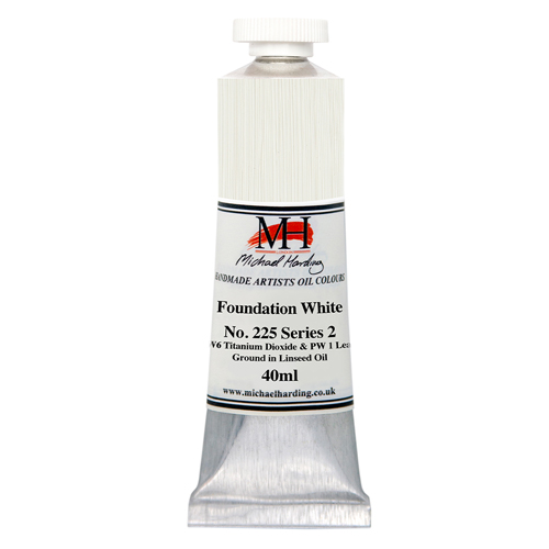 Michael Harding Artists Oil Colours - Foundation White (No. 225) - 40ml