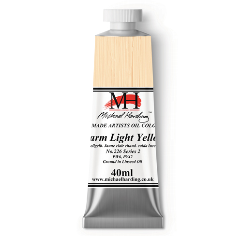 Michael Harding Artists Oil Colours - Warm Light Yellow (No. 226) - 40ml