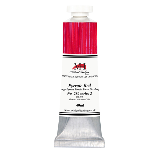 Michael Harding Artists Oil Colours - Pyrrole Red (No. 230) - 40ml