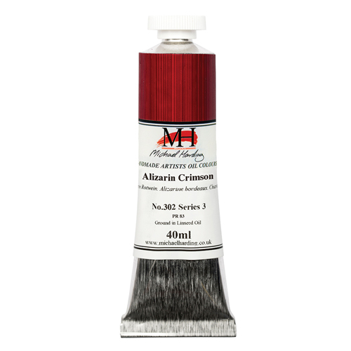 Michael Harding Artists Oil Colours - Alizarin Crimson (No. 302) - 40ml