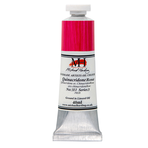 Michael Harding Artists Oil Colours - Quinacridone Rose (No. 311) - 40ml