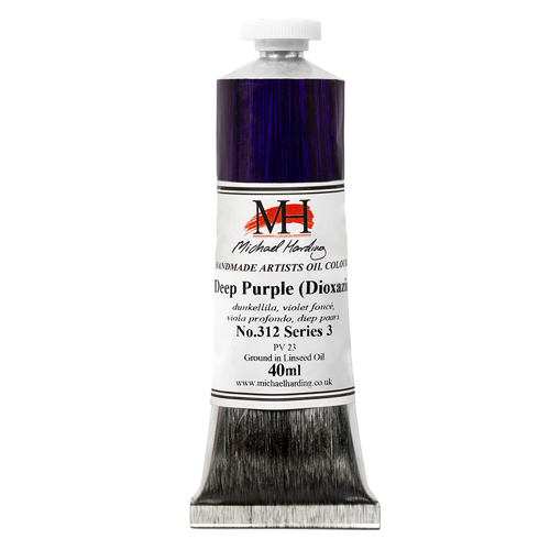 Michael Harding Artists Oil Colours - Deep Purple Dioxazine (No. 312) - 40ml