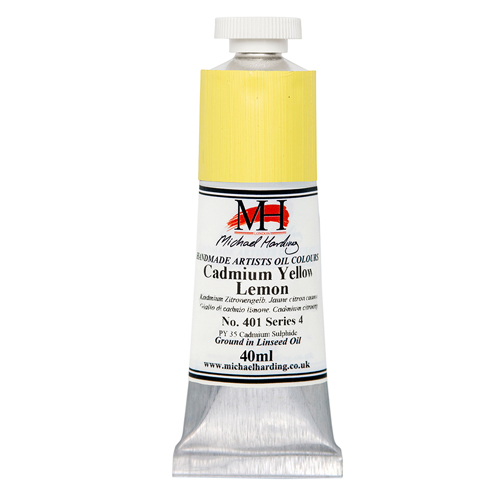 Michael Harding Artists Oil Colours - Cadmium Yellow Lemon (No. 401) - 40ml