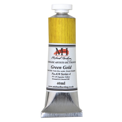 Michael Harding Artists Oil Colours - Green Gold (No. 410) - 40ml