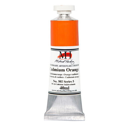 Michael Harding Artists Oil Colours - Cadmium Orange (No. 502) - 40ml