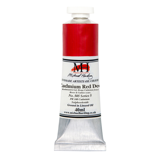 Michael Harding Artists Oil Colours - Cadmium Red Deep (No. 505) - 40ml