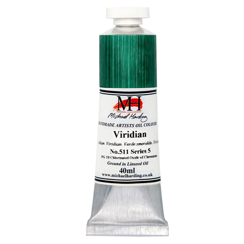 Michael Harding Artists Oil Colours - Viridian (No. 511) - 40ml