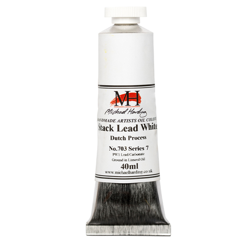 Michael Harding Artists Oil Colours - Stack Lead White (No. 703) - 40ml