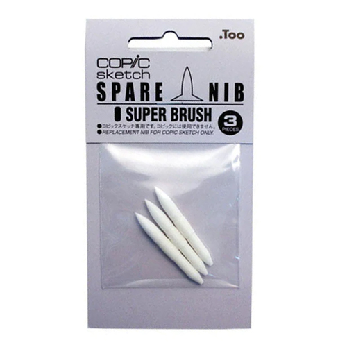COPIC Marker Nibs, Super Brush - Pack of 3