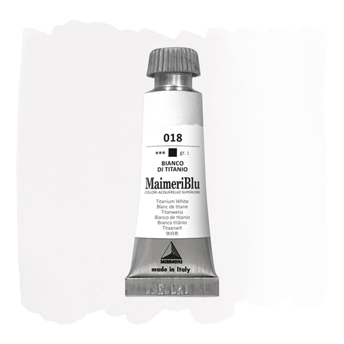 Maimeri Blu Watercolour - Titanium White - 12ml