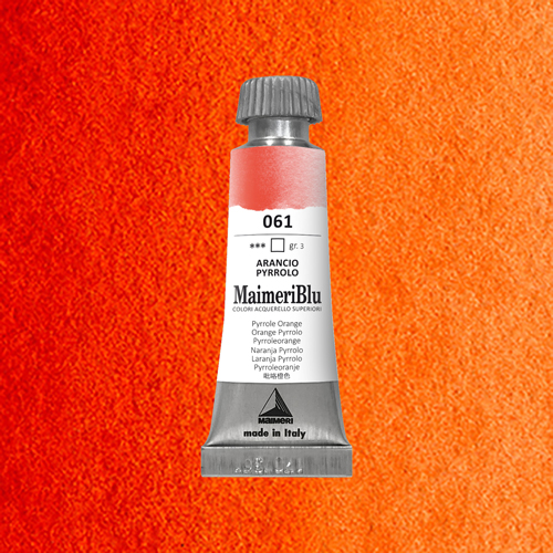 Maimeri Blu Watercolour - Orange Pyrrolo - 12ml