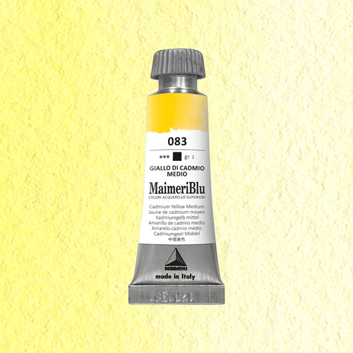 Maimeri Blu Watercolour - Cadmium Yellow Medium - 12ml