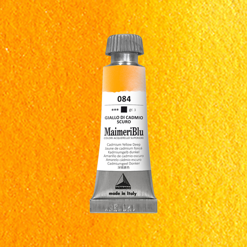 Maimeri Blu Watercolour - Cadmium Yellow Deep - 12ml