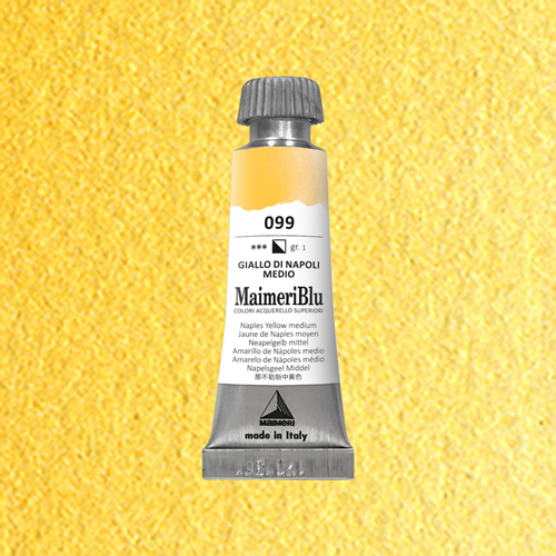 Maimeri Blu Watercolour - Naples Yellow medium - 12ml