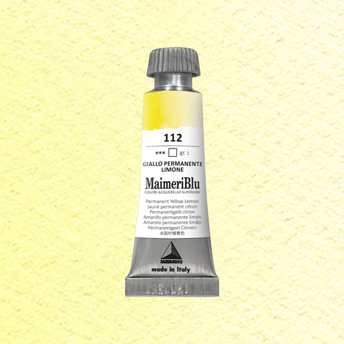 Maimeri Blu Watercolour - Permanent Yellow Lemon - 12ml