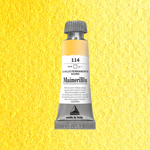 Maimeri Blu Watercolour - Permanent Yellow Deep - 12ml