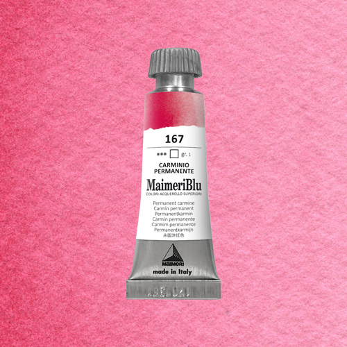 Maimeri Blu Watercolour - Permanent Carmine - 12ml