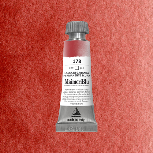 Maimeri Blu Watercolour - Permanent Madder Deep - 12ml