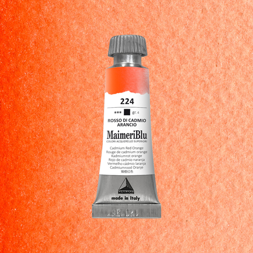 Maimeri Blu Watercolour - Cadmium Red Orange - 12ml