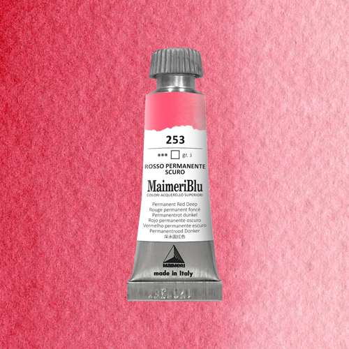 Maimeri Blu Watercolour - Permanent Red Deep - 12ml