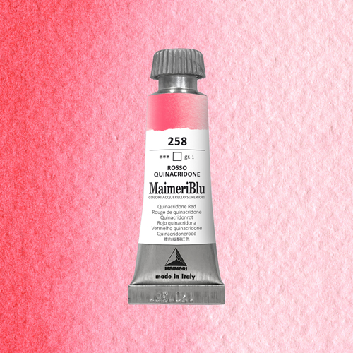 Maimeri Blu Watercolour - Quinacridone Red - 12ml