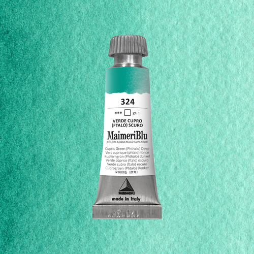 Maimeri Blu Watercolour - Copper Oxide Green Deep - 12ml