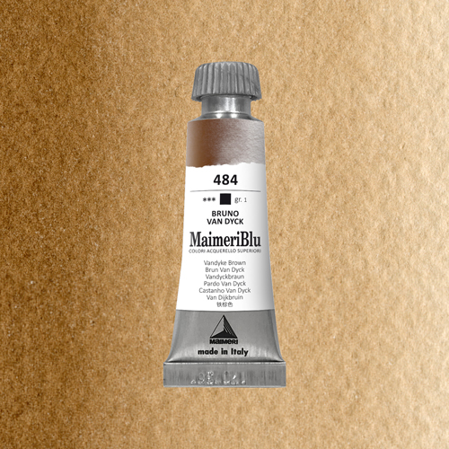 Maimeri Blu Watercolour - Vandyke Brown - 12ml