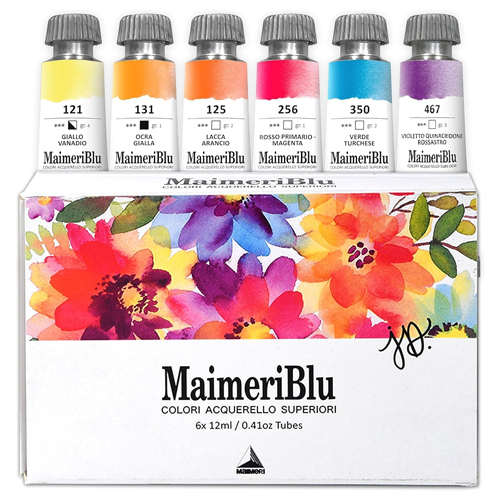 Maimeri Blu Watercolour Jeannie Dickson Artist Set - 6 x 12ml