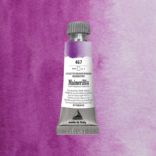 Maimeri Blu Watercolour - Quinacridone Violet Reddish - 12ml