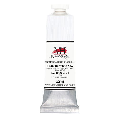 Michael Harding Artists Oil Colours - Titanium White 2 (No. 102) - 225ml