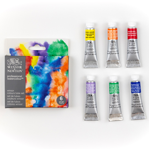 Winsor & Newton Professional Watercolour - 6 Tube Set