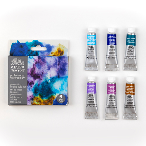 Winsor & Newton Professional Watercolour - Granulating - 6 Tube Set