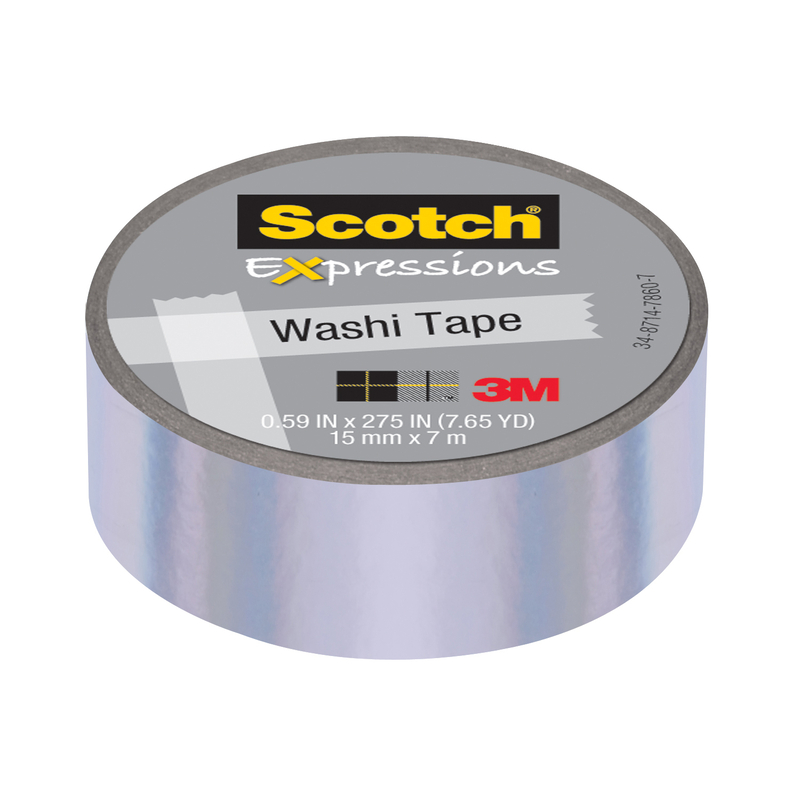 Scotch Expressions Washi Tape - 15mm x 7m - Iridescent Purple