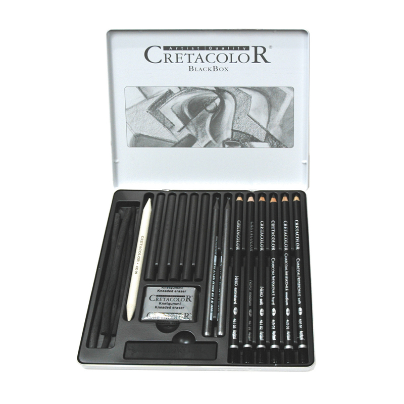 Cretacolor - Black Box Drawing Set