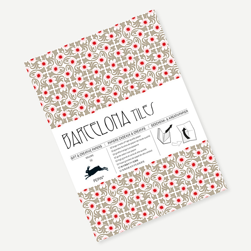 Pepin Giftwrap and Creative Paper Book Vol. 36 - Barcelona Tiles