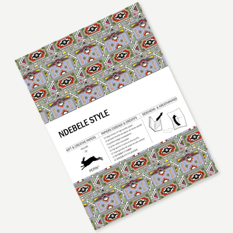 Pepin Gift Wrap and Creative Paper Book Vol. 110 - Ndebele Style