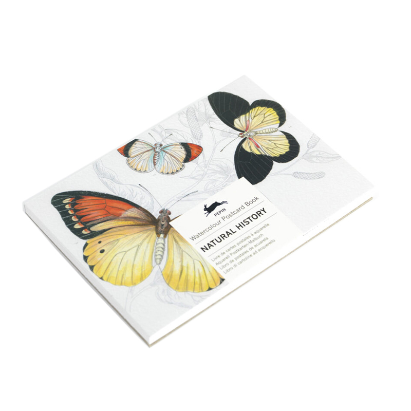 Pepin Watercolour Postcard Colouring Book - Natural History