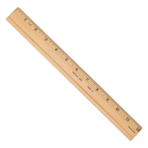 Pacific Arc Wooden Ruler - 12"